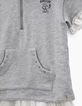 Robe sweat gris et blanc trompe-l'œil fille-4