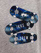 T-shirt gris coton bio badges skates garçon-5