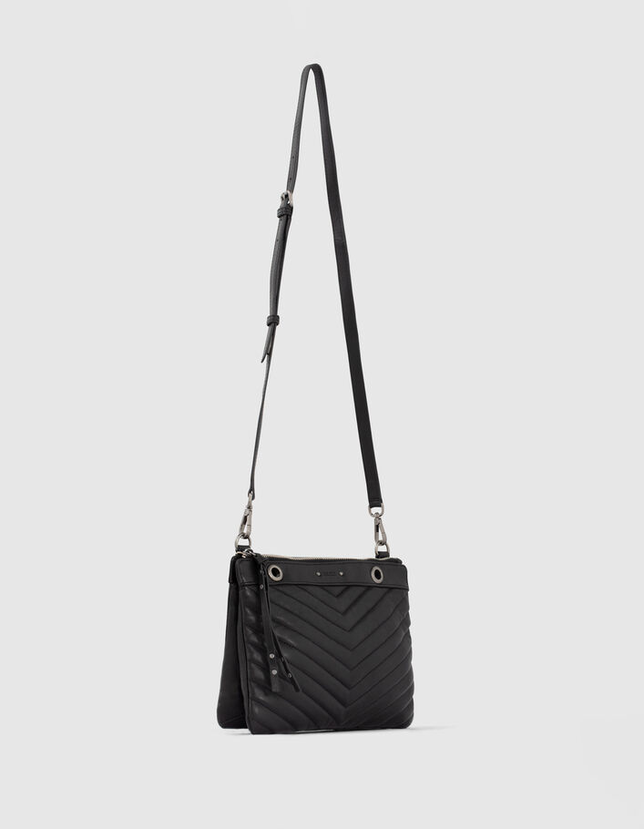 Damen-Tasche 1440 REPORTER aus gestepptem Leder-2