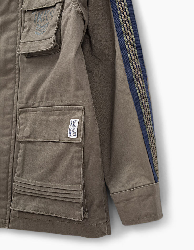 Boys’ bronze safari jacket with embroidery on back-7 Boys’ bronze safari jacket with embroidery on back-7