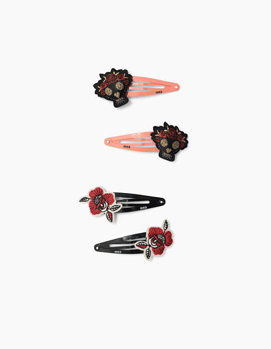 Girls' black hair clips - IKKS