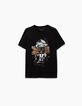 Boys’ black leopard triptych print T-shirt -2