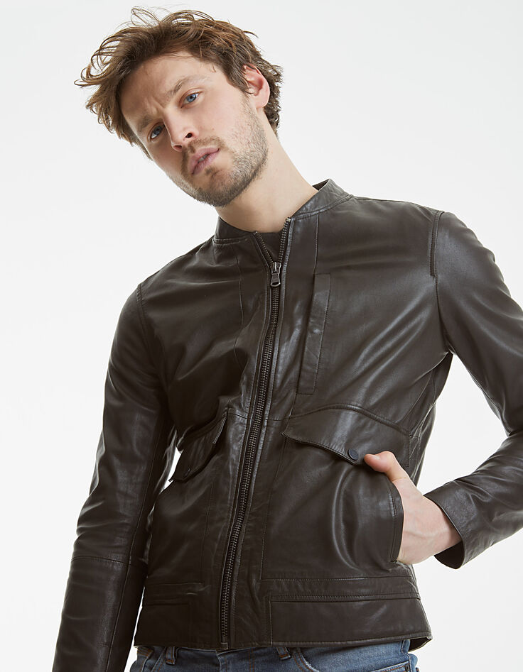 Men's khaki jacket-3