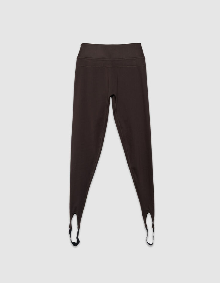 Pantal&oacute;n pitillo marr&oacute;n punto mujer-7