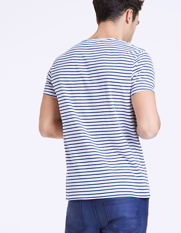 Men's striped dupioni sailor T-shirt-3 Men's striped dupioni sailor T-shirt-3