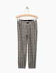 Pantalon noir à carreaux fille-2