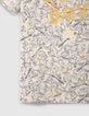 Ecru T-shirt biokatoen all-over lijntekeningen jongens-5