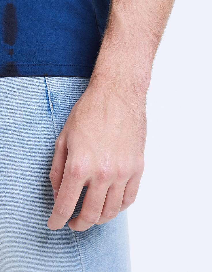 Tee-shirt indigo tie and dye Los Angeles Homme-5
