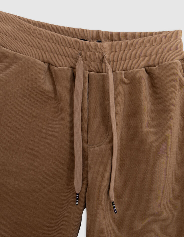 Kamelfarbener Samt-Jogginganzug milleraies boy-2