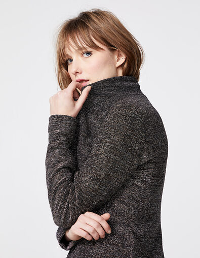 Damesblazer in metallic tricot - IKKS