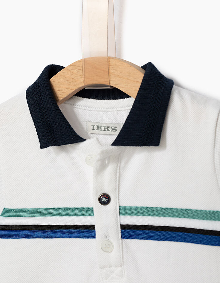 Polo y shorts felpa bebé niño-4