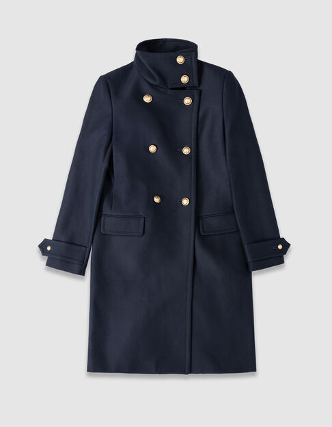 Manteau caban marine bouton gravés Femme - IKKS