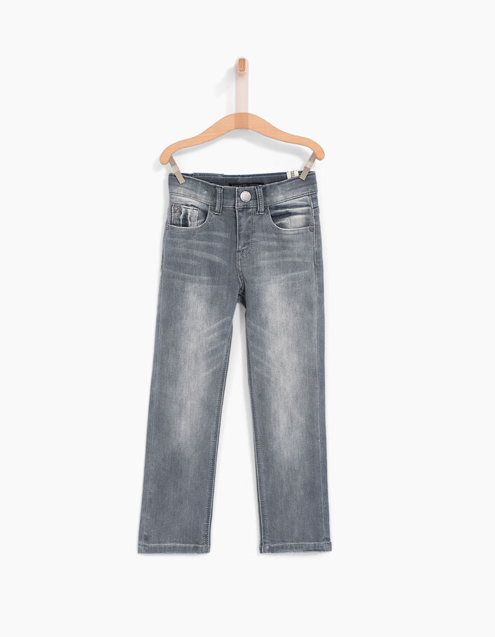 Grijze rechte jeans jongens - IKKS