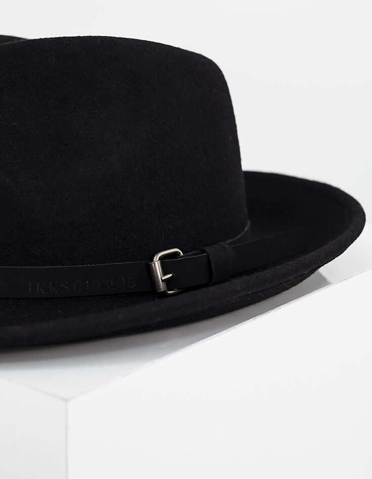 Chapeau fédora noir Homme-2
