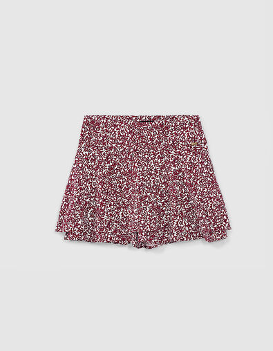 Jupe-short écrue imprimé arabesques fille - IKKS