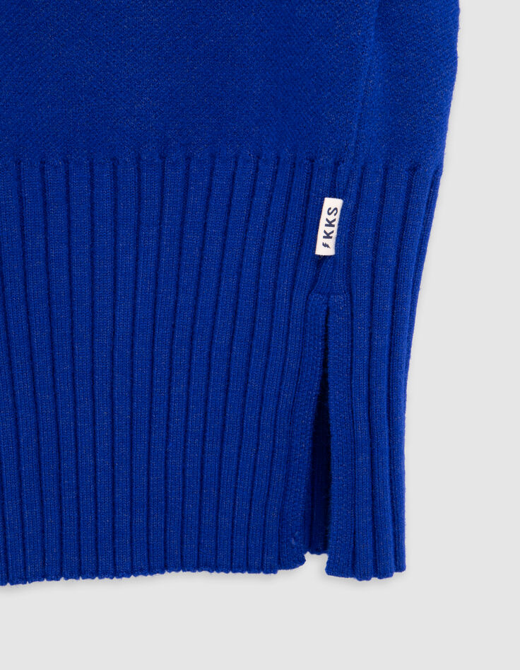 Blue sweater dress maxi message girl-4