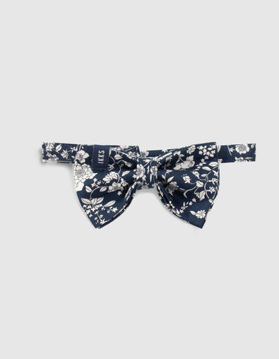Boy's navy floral print bow tie - IKKS