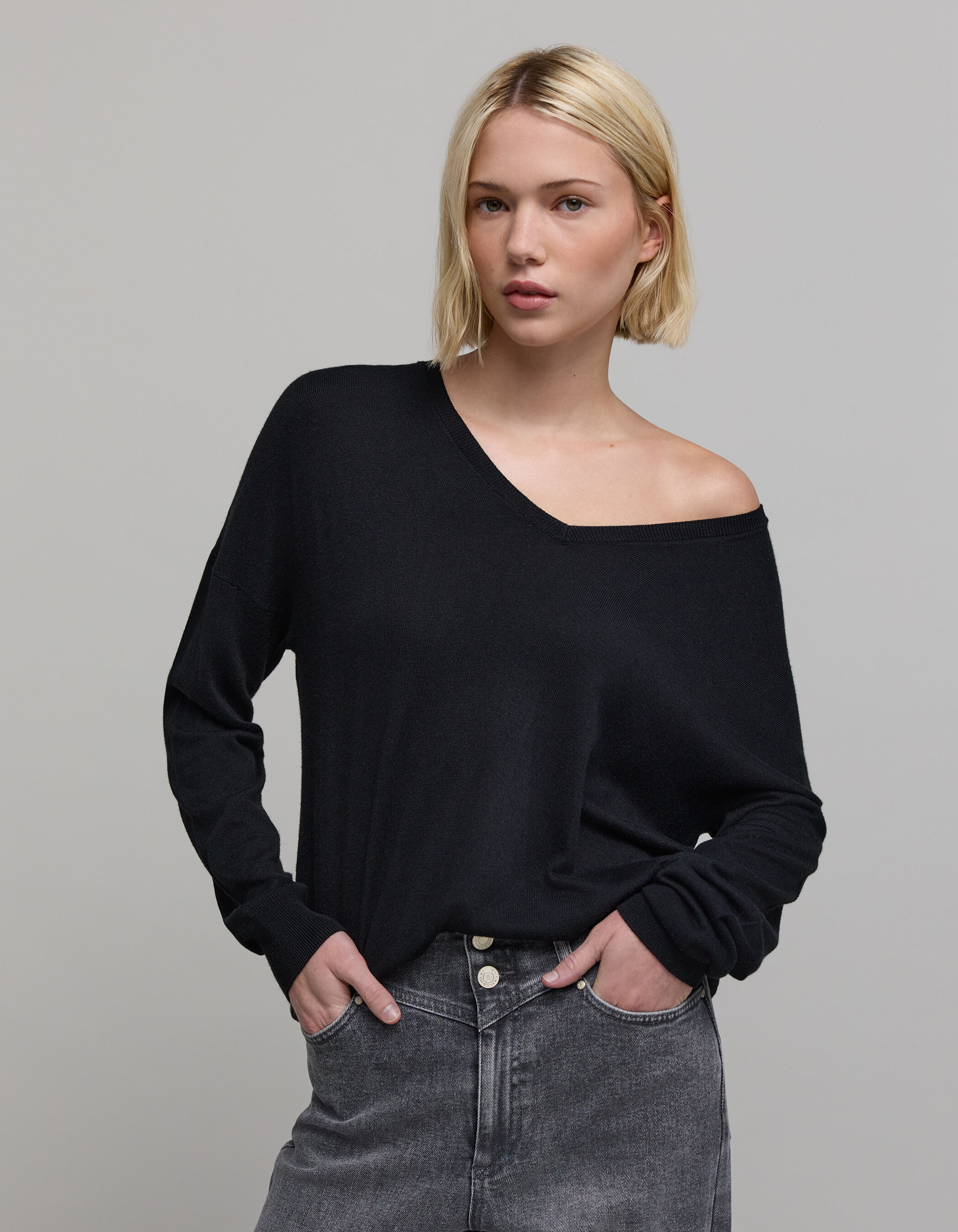Pull noir ikks femme clearance