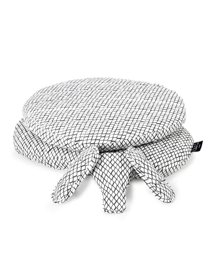 CHARLIE CRANE 2 Tibu Black and White chair cushions - IKKS