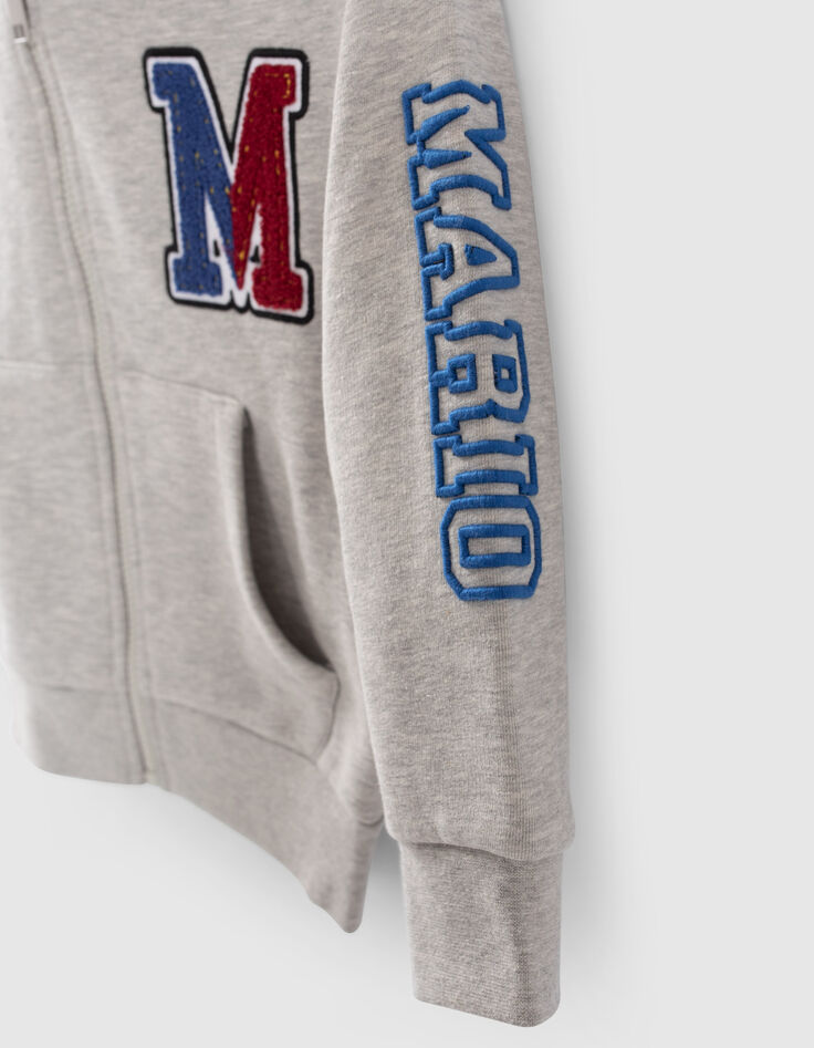 Cardigan SUPER MARIO&trade; gris visuel Mario dos gar&ccedil;on-8