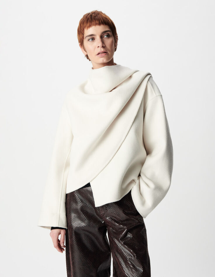 Kurzer Double-Face-Mantel f&uuml;r Damen-2