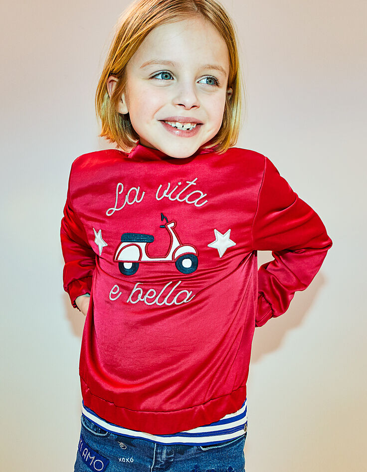 Blouson bombers réversible rose et marine fille-6