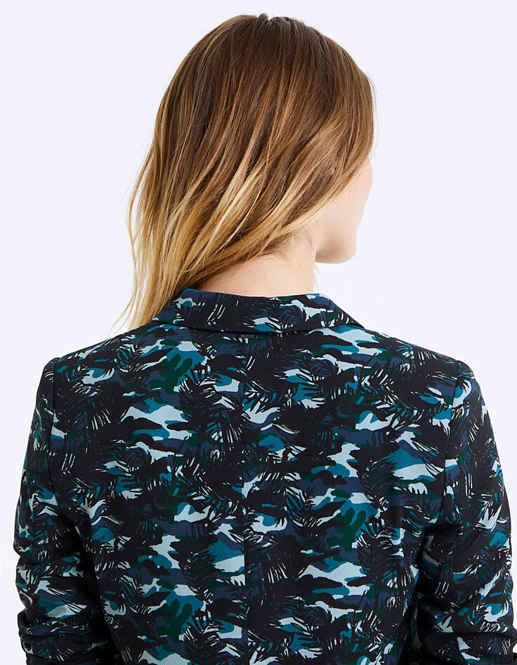 Americana de crepé estampado jungle mujer-5