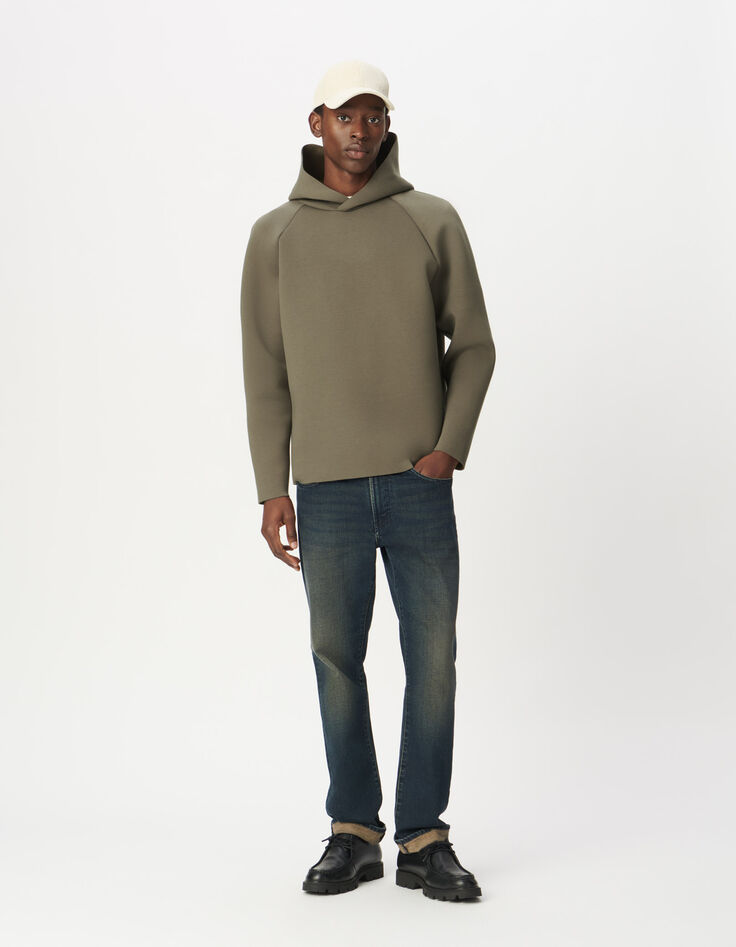 Sweat &agrave; capuche beige EASY CARE Homme-3