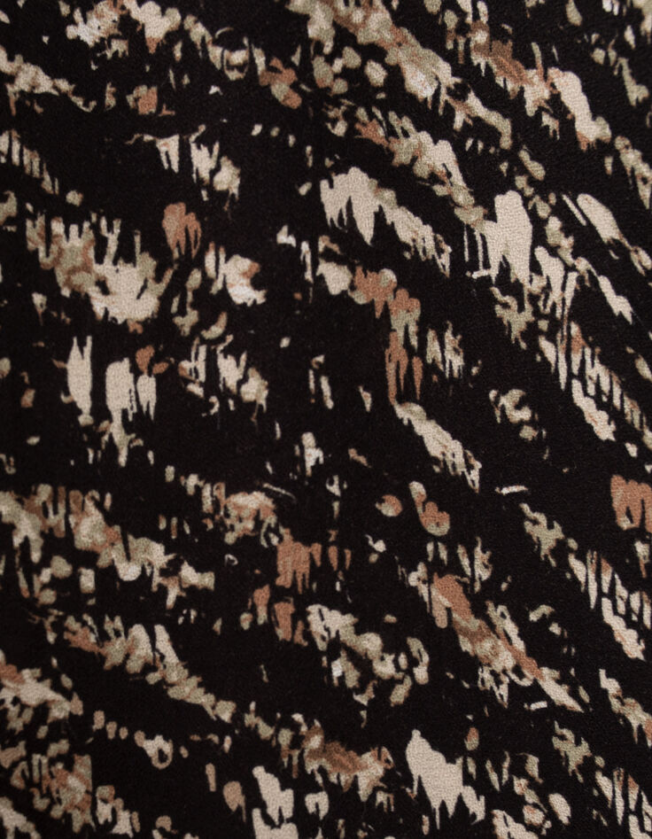 Camisa negra estampado carboncillo mujer-7