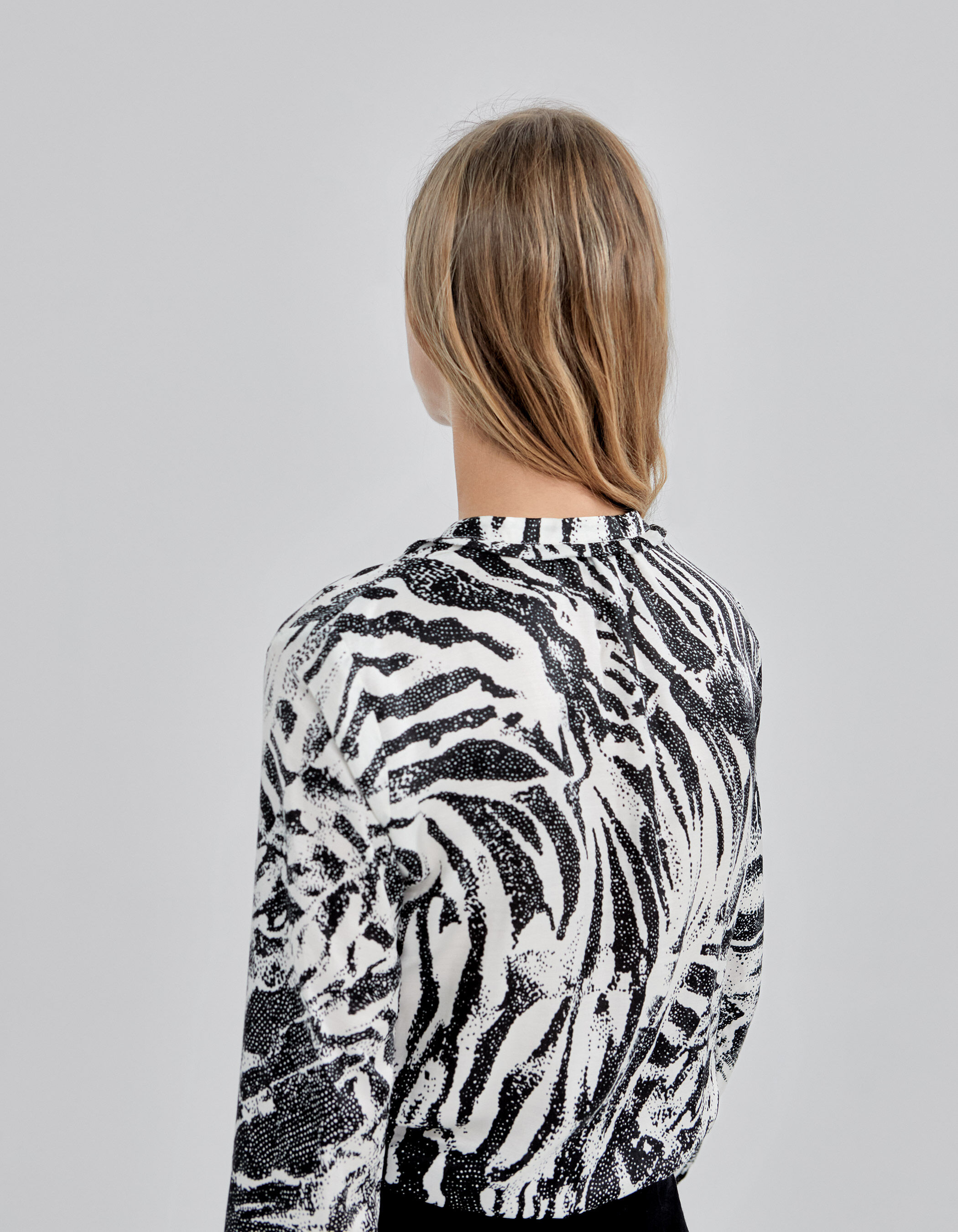 Pure Edition Ecru blouse zebraprint Dames