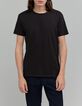 Camiseta de algod&oacute;n org&aacute;nico marr&oacute;n L'Essentiel hombre-1