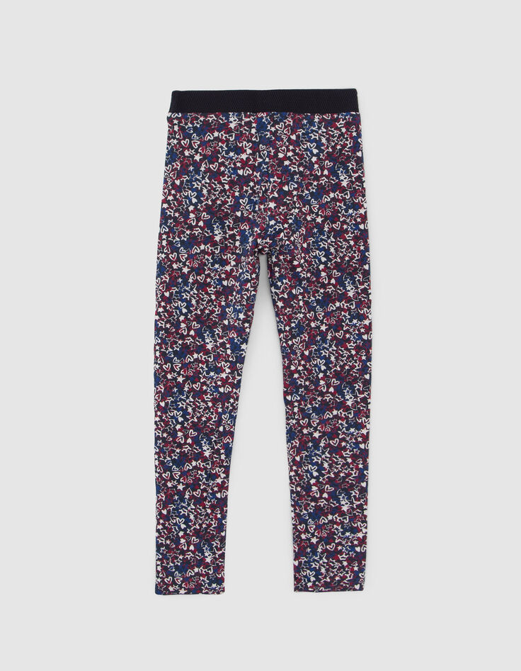 Leggings reversibles estrellas azul marino ni&ntilde;a-4