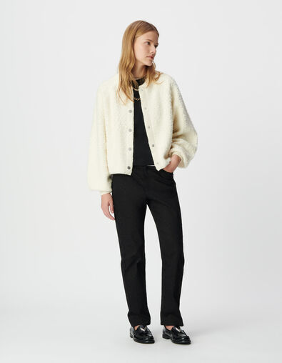 Wit vest bouclétricot Dames - IKKS