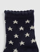 Sokken navy, wit gestreept en hartjes babymeisjes-3
