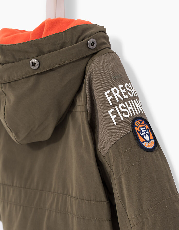 Kaki parka babyjongens -4