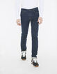 Men's blue slim jeans-1