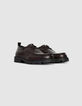 Zapatos derby con plataforma en piel ciruela para hombre-4