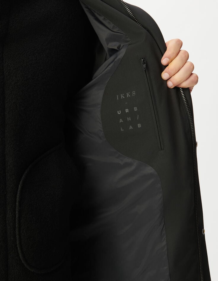 Schwarzer 2-in-1-Parka für Herren-6 Schwarzer 2-in-1-Parka für Herren-6