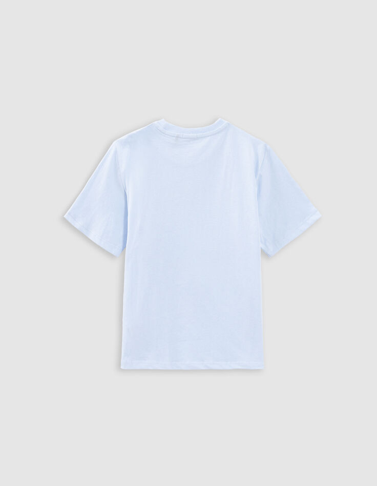 T-shirt bleu motif éclair lenticulaire garçon-3