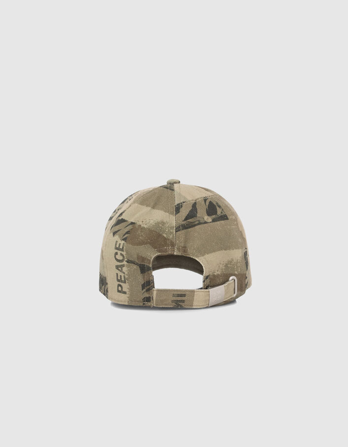 Boys’ khaki camouflage print cap - IKKS