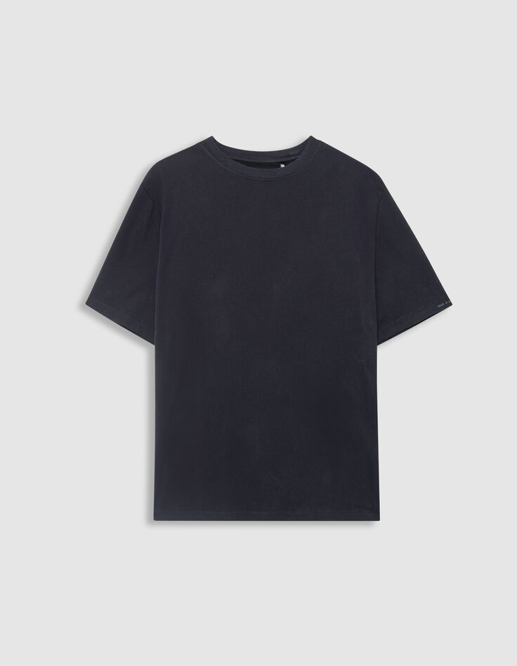 Men’s navy short-sleeved crew neck T-shirt-5 Men’s navy short-sleeved crew neck T-shirt-5