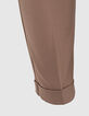 Jogpant mokka knitlook elastische taille Heren-5