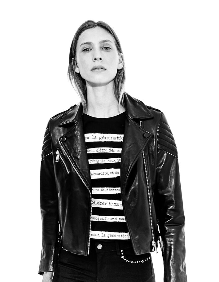 Tee-shirt Manifesto 1440 Leather Story femme-2