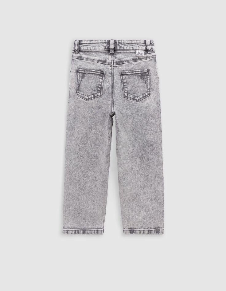 BALLOON jeans grey rhinestone button for girl-6