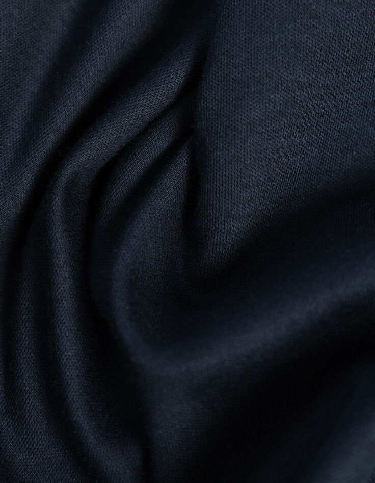 Camisa manga corta regular azul marino punto hombre-3