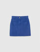 Mini jupe en jean bleu électrique I.Code-5