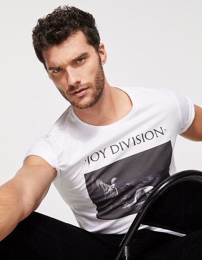 Men’s white Closer JOY DIVISION T-shirt - IKKS