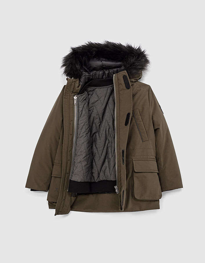 parka kaki doublée