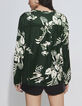 Pure Edition-Blouse verte imprimé Jungle Vibe Femme-3