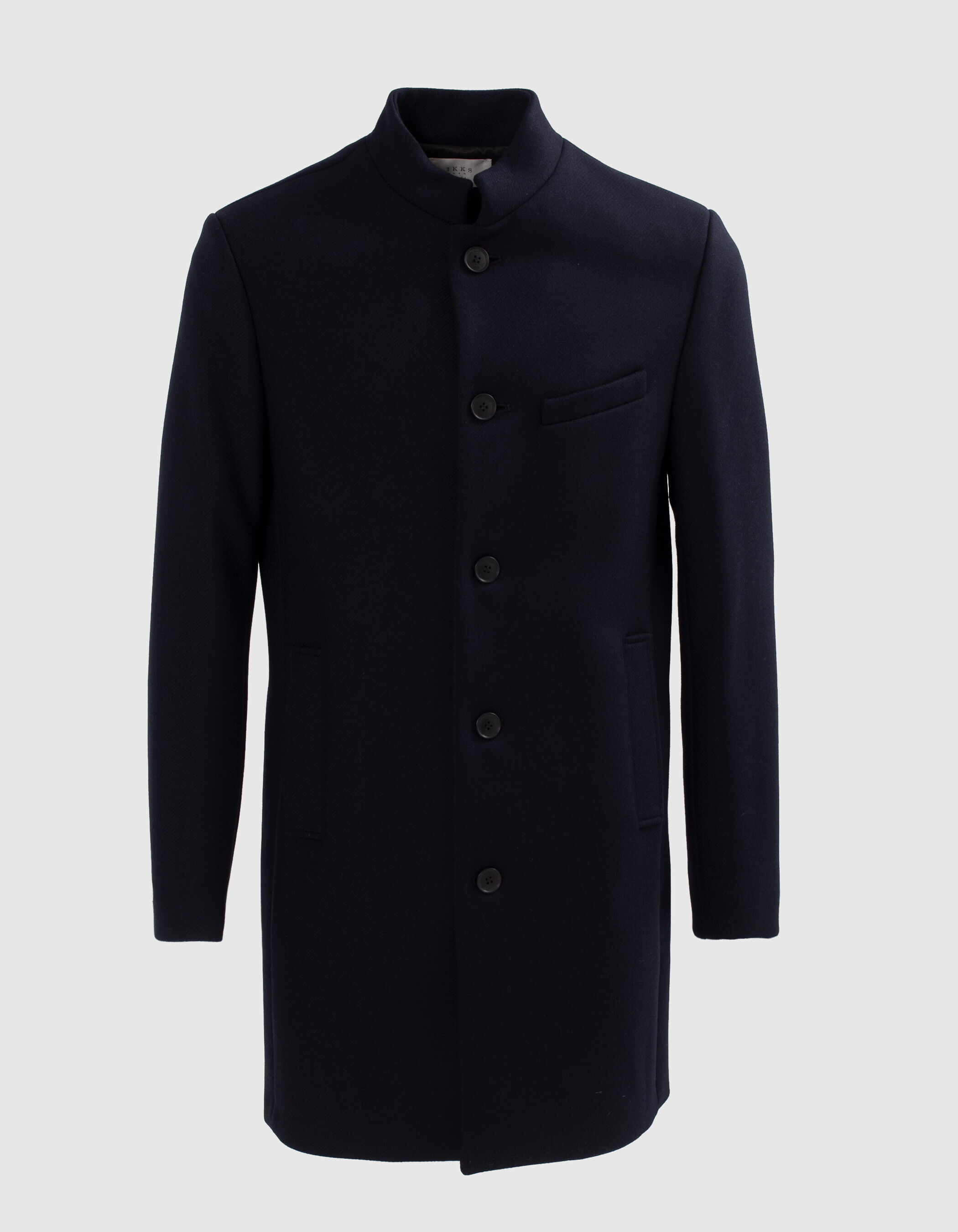 Manteau marine droit upcycle Homme